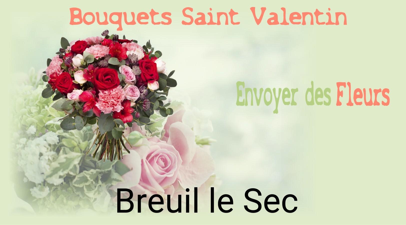 Roses de Saint-Valentin livrées à Breuil-le-Sec